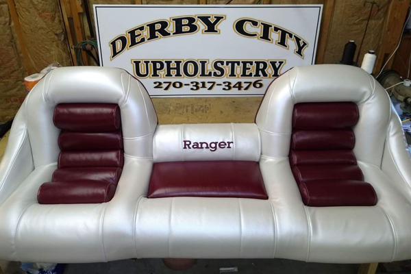 Derby City Upholstery marine seat
